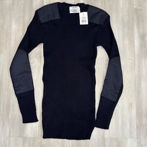 Rothco Commando Sweater Mens Large Reinforced Shoulders Elbows Military Pullover